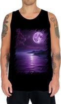 Camiseta Regata Lua Púrpura Luar Roxo Moon Lunar 12 Camiseta Regata Lua Púrpura Luar Roxo Moon Lunar 12