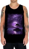 Camiseta Regata Lua Púrpura Luar Roxo Moon Lunar 2