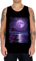 Camiseta Regata Lua Púrpura Luar Roxo Moon Lunar 3 Camiseta Regata Lua Púrpura Luar Roxo Moon Lunar 3