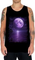 Camiseta Regata Lua Púrpura Luar Roxo Moon Lunar 6 Camiseta Regata Lua Púrpura Luar Roxo Moon Lunar 6