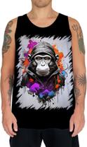 Camiseta Regata Macaco Monkey Ilustrado Vetor 1 Camiseta Regata Macaco Monkey Ilustrado Vetor 1