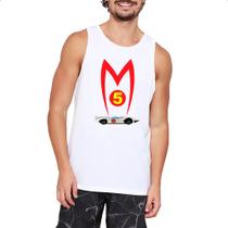 Camiseta Regata Mach 5 Logo e carro