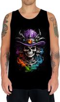 Camiseta Regata Mago Caveira Trevas Magia 12 Camiseta Regata Mago Caveira Trevas Magia 12