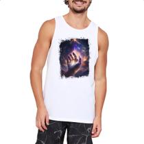 Camiseta Regata Mao de Deus criando o universo Camiseta Regata Mao de Deus criando o universo