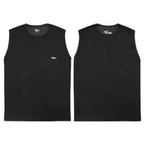Camiseta Regata Masculina Activitta Esportiva Treino Poliamida Preta