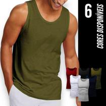 Camiseta REGATA Masculina ALGODÃO Slim Fit Academia Fitness Corrida 213