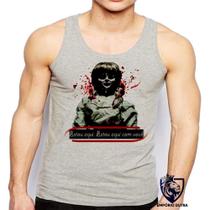 Camiseta Regata Masculina Annabelle Filme Terror Boneca Camiseta Regata Masculina Annabelle Filme Terror Boneca