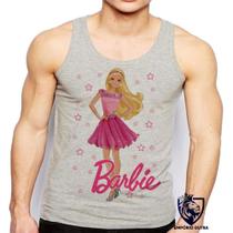 Camiseta Regata Masculina Barbie Rosa Boneca Camiseta Regata Masculina Barbie Rosa Boneca