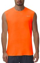 Camiseta regata masculina Cakulo Cakulo sem mangas Muscle Neon Orange M Camiseta regata masculina Cakulo Cakulo sem mangas Muscle Neon Orange M