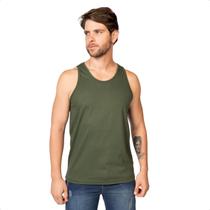 Camiseta Regata Masculina Camisa 100% Algodão Blusa Lisa - LNG