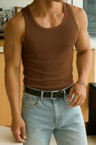 Camiseta Regata Masculina Canelada Casual