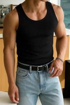 Camiseta Regata Masculina Canelada Casual