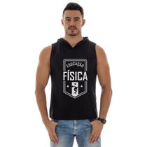 Camiseta Regata Masculina Com Capuz Machão Estampa Profissão