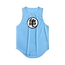 Camiseta Regata Masculina De Verão Com Estampa De Tartaruga De Anime Japonês Para Academia E Treino