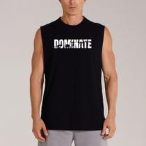 Camiseta Regata Masculina Estampada Dominate 411 Treino Foco