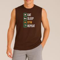 Camiseta Regata Masculina Estampada Eat Sleep Repeat 412 Esportes Jogos Exercicios Camiseta Regata Masculina Estampada Eat Sleep Repeat 412 Esportes Jogos Exercicios
