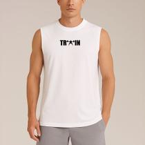 Camiseta Regata Masculina Estampada Train 409 Academia Musculação Treino Camiseta Regata Masculina Estampada Train 409 Academia Musculação Treino