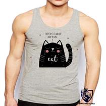 Camiseta Regata Masculina Every Day Is A Good Gato Cat Camiseta Regata Masculina Every Day Is A Good Gato Cat