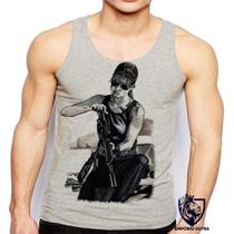 Camiseta Regata Masculina Exterminador Do Futuro Sarah Connor Camiseta Regata Masculina Exterminador Do Futuro Sarah Connor