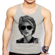 Camiseta Regata Masculina Exterminador Futuro Sarah Connor Camiseta Regata Masculina Exterminador Futuro Sarah Connor