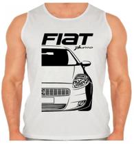Camiseta Regata Masculina Fiat Punto Carro Classico