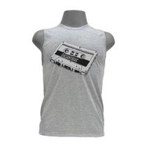 Camiseta regata masculina - Fita K7.