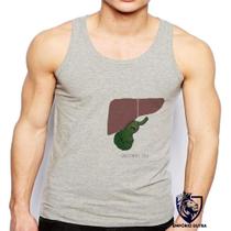Camiseta Regata Masculina Gallstones Suck Figado Orgao