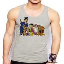 Camiseta Regata Masculina Gato Manda Chuva Guarda Belo Top Cat