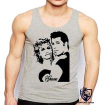 Camiseta Regata Masculina Grease John Travolta Tempos Brilhantina Camiseta Regata Masculina Grease John Travolta Tempos Brilhantina