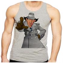 Camiseta Regata Masculina Inspetor Bugiganga Desenho Antigo