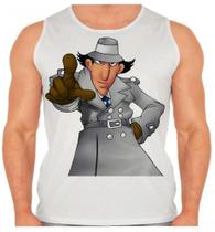 Camiseta Regata Masculina Inspetor Bugiganga Desenho Antigo