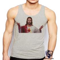 Camiseta Regata Masculina Jesus Cristo Deus Coracao Bracos Abertos Camiseta Regata Masculina Jesus Cristo Deus Coracao Bracos Abertos