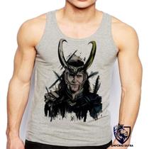 Camiseta Regata Masculina Loki Vilao Thor Vingadores Avengers