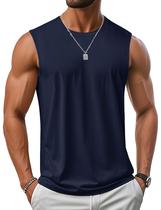 Camiseta regata masculina MAGCOMSEN sem mangas UPF 50+ Navy L