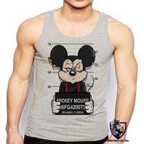 Camiseta Regata Masculina Mickey Mouse Preso