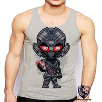 Camiseta Regata Masculina Mini Ultron Vilao Vingadores Avengers