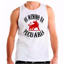 Camiseta regata masculina os menino da pecuária roça agro boi