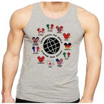 Camiseta Regata Masculina Park Paises Mundo
