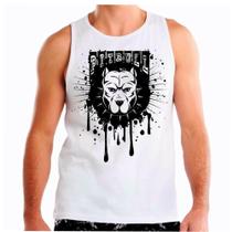 Camiseta regata masculina pet cachorro pitbull cão Camiseta regata masculina pet cachorro pitbull cão