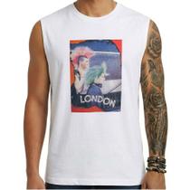 Camiseta regata masculina - Postal Londres Anos 80. Camiseta regata masculina - Postal Londres Anos 80.