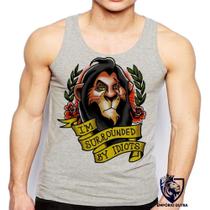 Camiseta Regata Masculina Rei Leao Lion King Scar Estou Cercado Por Idiotas Camiseta Regata Masculina Rei Leao Lion King Scar Estou Cercado Por Idiotas