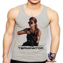 Camiseta Regata Masculina Sarah Connor Exterminador Do Futuro Camiseta Regata Masculina Sarah Connor Exterminador Do Futuro
