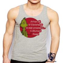 Camiseta Regata Masculina The Grinch Christmas Only Presents Natal Camiseta Regata Masculina The Grinch Christmas Only Presents Natal