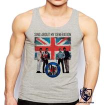 Camiseta Regata Masculina The Who Banda Rock Logo Anos 60 Generation Camiseta Regata Masculina The Who Banda Rock Logo Anos 60 Generation