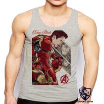 Camiseta Regata Masculina Tony Stark Iron Man 2 Homem Ferro Camiseta Regata Masculina Tony Stark Iron Man 2 Homem Ferro
