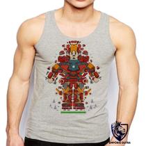 Camiseta Regata Masculina Tony Stark Pecas Homem Ferro Iron Man Camiseta Regata Masculina Tony Stark Pecas Homem Ferro Iron Man