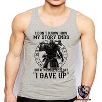 Camiseta Regata Masculina Vikings My Story Historia Camiseta Regata Masculina Vikings My Story Historia