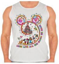 Camiseta Regata Mickey Pato Pluto Personagens