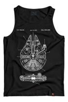 Camiseta Regata Millenium Falcon Han Solo Camisa Star Wars