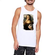 Camiseta Regata Mona Lisa que fedo Camiseta Regata Mona Lisa que fedo